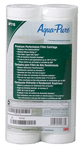 3M AP110 Whole House Drop in 5 Micron Replacement Filter Cartridge (2Pack)