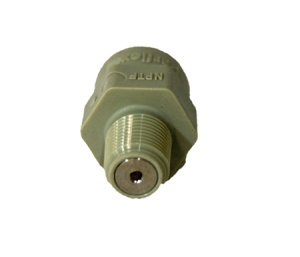 Hydronamic SS Check Valve Insert in White JG Male Connector 1/4" Tubing x 1/8" MPT (SCV-PI010821W)