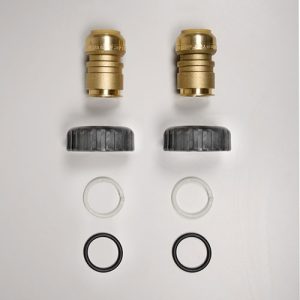 V3007-13LF Clack Connector 1" Brass Lead Shark Bite Assembly