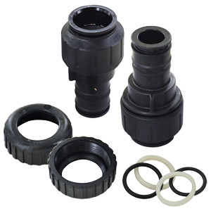 V3007-16 Clack 1" John Guest QC Straight Connector Assembly