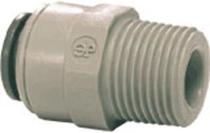 Gray Acetal 1/4"x1/8" NPTF Male Quick Connector Straight Adaptor RO DI Ionizer Drinking Water