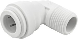 John Guest Speedfit NPTF Elbow Adapter Plumbing Fitting, 1/4 x 1/8 Inch