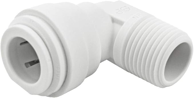 John Guest Speedfit NPTF Elbow Adapter Plumbing Fitting, 1/4 x 1/8 Inch
