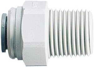 John Guest Male Pipe Adapters, 1/4 X 1/4, 10 Per Pack