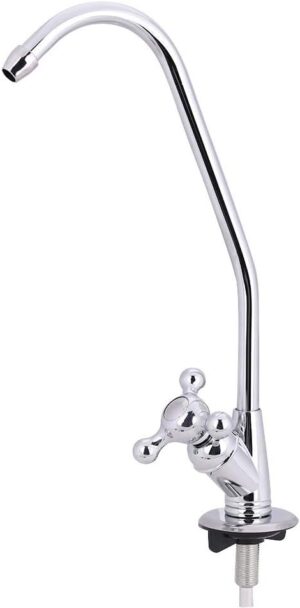 Kitchen Faucet, Stainless Steel Zinc Alloy Bathroom Kitchen Sink Faucet Chrome Reverse Osmosis Drinking Water Filter Tap