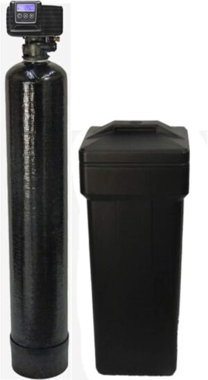 Fleck 5600sxt On Demand Water Softener with Resin Made in USA/Canada, 40,000 Grains, Black