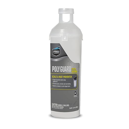 Pro Products Poly Guard GP10C Whole House Water Filter Replacement Cartridge, Scale & Rust Preventer, 1.5 Pounds, 1 Count, Treats Up to 30,000 Gallons, 6 Month Supply