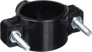 AFW Filters Drain Saddle Valve with 1/4" Quick Connect for Reverse Osmosis (Ro) Systems, Black