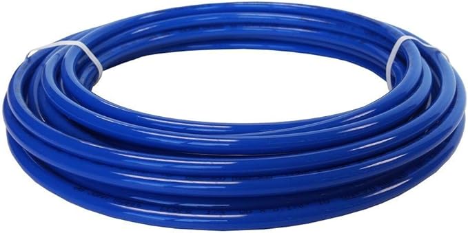 John Guest 3/8 Inch x 25 Feet LLDPE Tubing, Flexible Water Tubing for Plumbing, Blue, PE-12-EI-025F-B