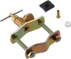 AMC 1/4" Saddle Valve - Brass, 2 Ports, NPT Outlet, Solder Inlet, Pipe Fittings