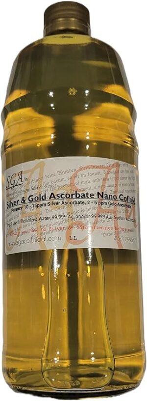 Colloidal Silver 10-15 PPM/Gold 2-5 PPM, 1 Litre
