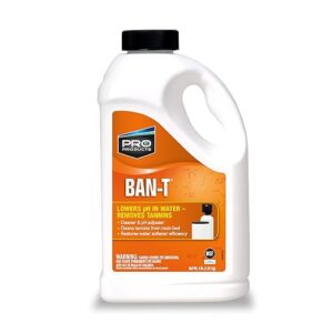 Pro Ban T is a Water Softener Tannin and Iron Removal Cleaner that is Specially Formulated to Effectively Lower pH and Remove Tannin and Iron from Fouled Water Softeners