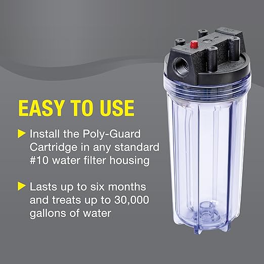 Pro Products Poly Guard GP10C Whole House Water Filter Replacement Cartridge, Scale & Rust Preventer, 1.5 Pounds, 1 Count, Treats Up to 30,000 Gallons, 6 Month Supply - Image 4