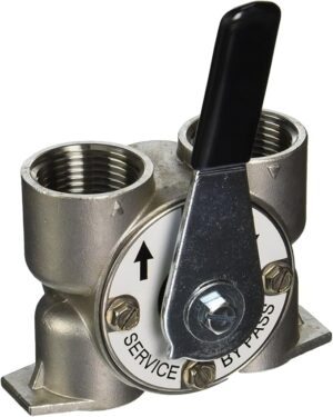 1" bypass valve for Fleck control heads 5600, 2510, 9100, 9000