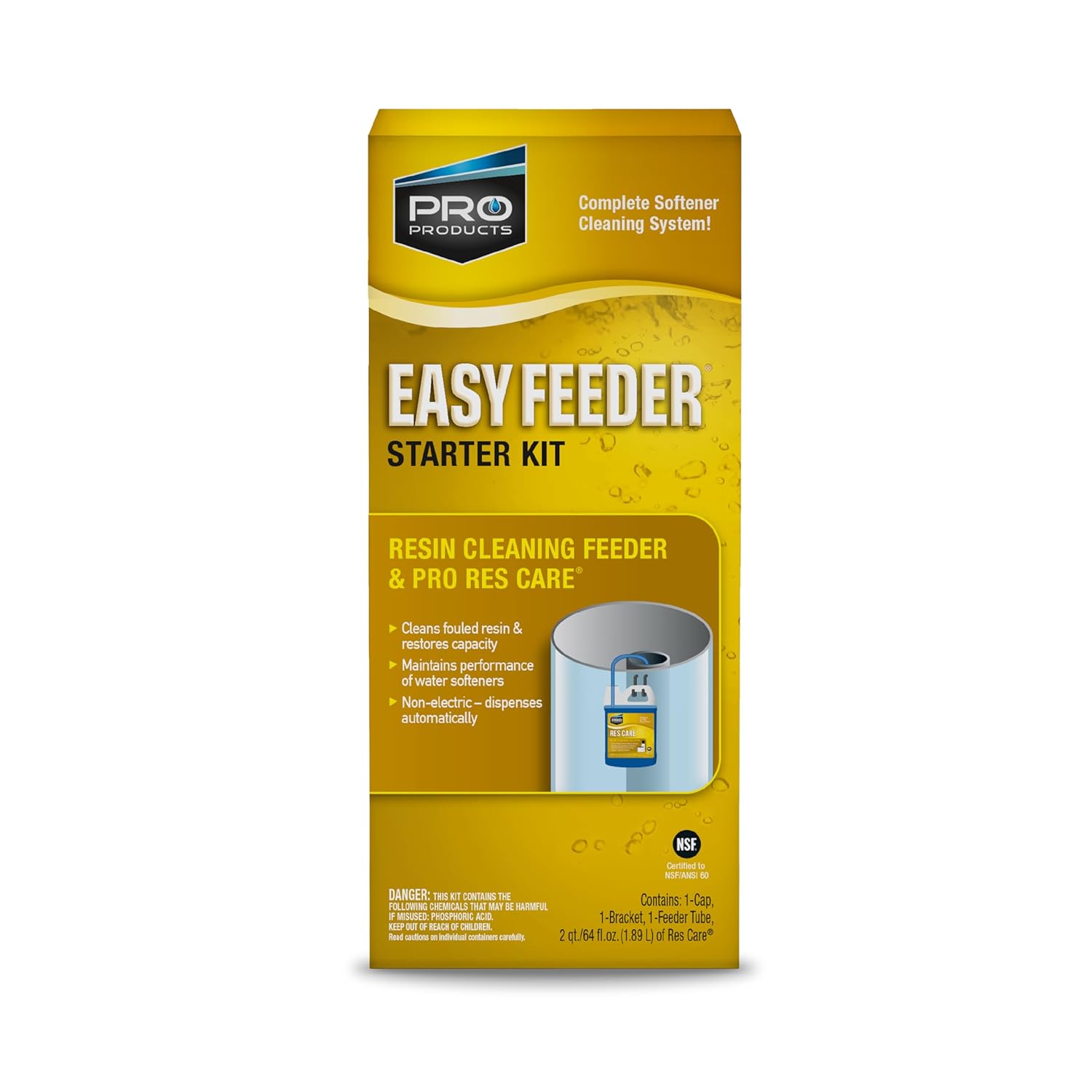 ResCare RK11K Easy Feeder Starter Kit, Non-Electric System, Extends Life of Water Water Softener