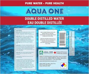 Double Steam Distilled Water 100% 2.5 Gallon HDPP FDA
