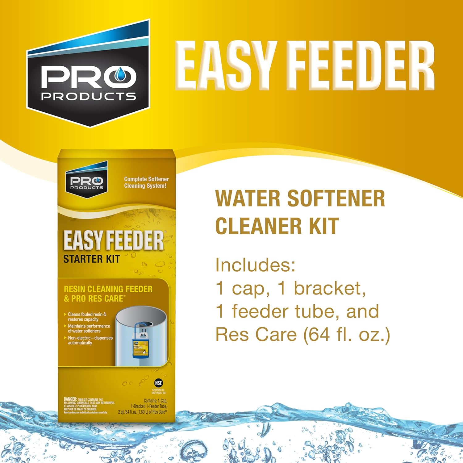 ResCare RK11K Easy Feeder Starter Kit, Non-Electric System, Extends Life of Water Water Softener - Image 2